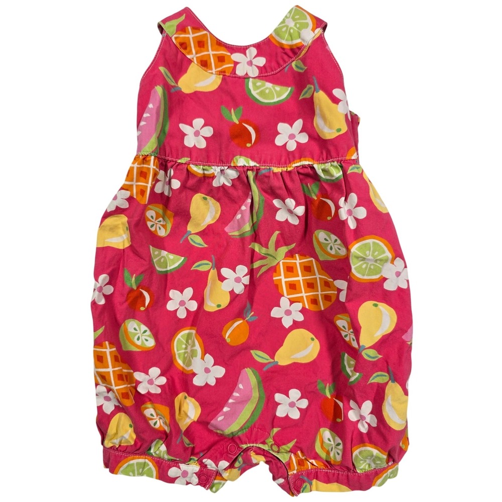 Baby Girl Clothes Gymboree 18-24 month Vintage Fruit Punch Romper 100% Cotton